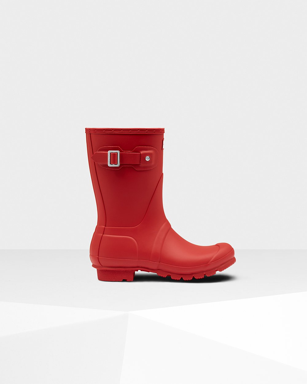 Womens Short Rain Boots - Hunter Original (32FCKSOZQ) - Red